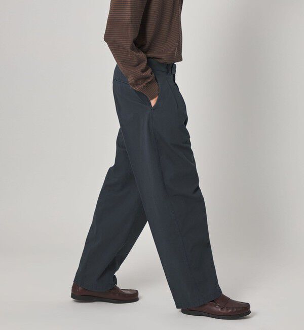 STEVEN ALAN「＜Steven Alan＞ ガーメントダイ ハイツイスト イン ツープリーツ ドレス トラウザーズ」|スラックス|