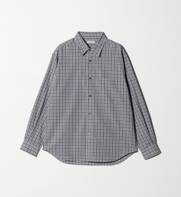 BEAUTY&YOUTH UNITED ARROWS「ツイスト チェック レギュラー シャツ FORM型」|シャツ・ブラウス|MD.GRAY