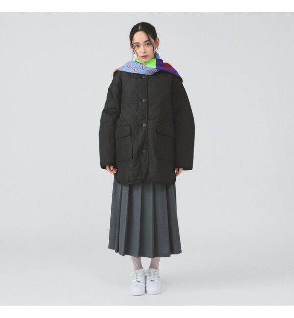 Ray BEAMS 「キルティング ノーカラー ブルゾン」|ブルゾン・スタジャン|