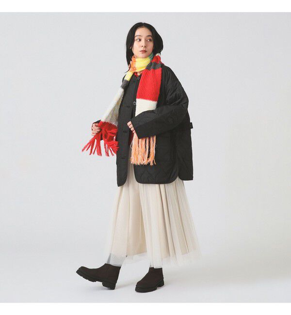 Ray BEAMS 「キルティング ノーカラー ブルゾン」|ブルゾン・スタジャン|