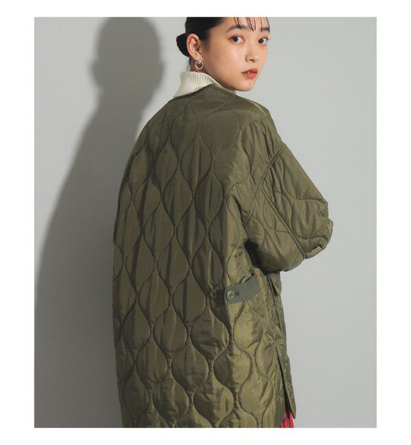 Ray BEAMS 「キルティング ノーカラー ブルゾン」|ブルゾン・スタジャン|