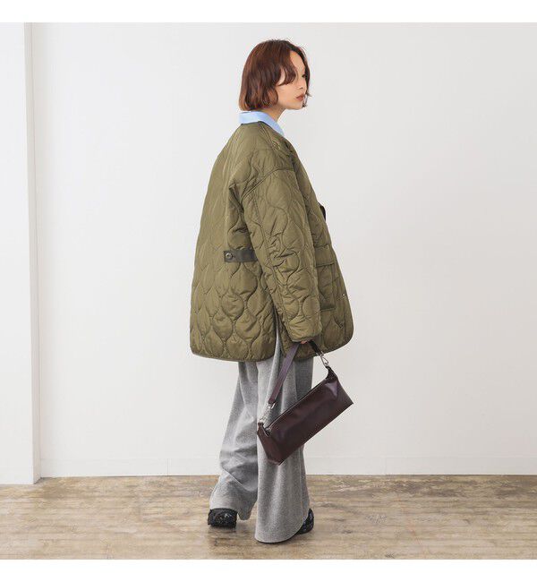 Ray BEAMS 「キルティング ノーカラー ブルゾン」|ブルゾン・スタジャン|