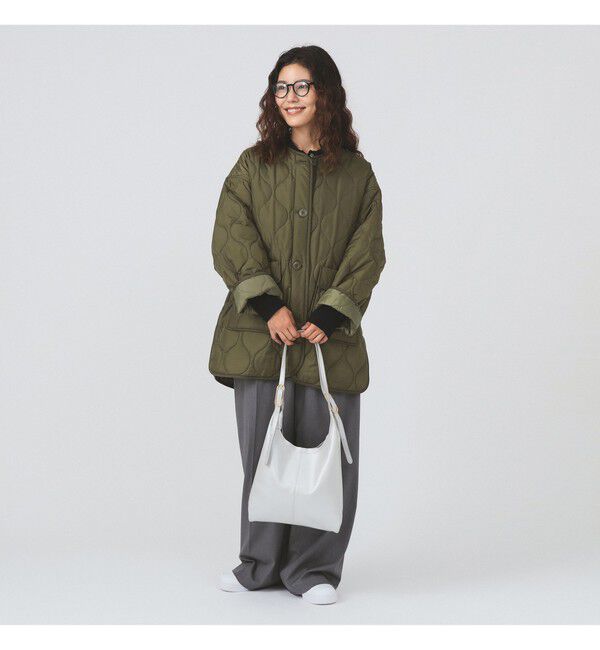 Ray BEAMS 「キルティング ノーカラー ブルゾン」|ブルゾン・スタジャン|