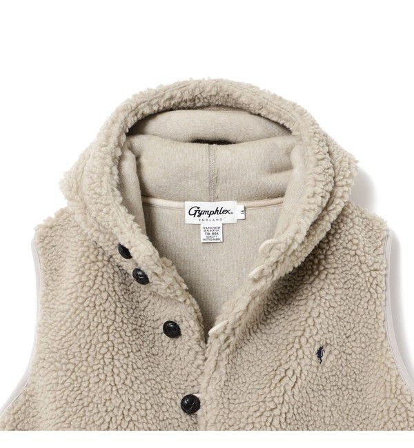 Ray BEAMS 「Gymphlex / フーデッド ボア ベスト」|ベスト・ジレ|