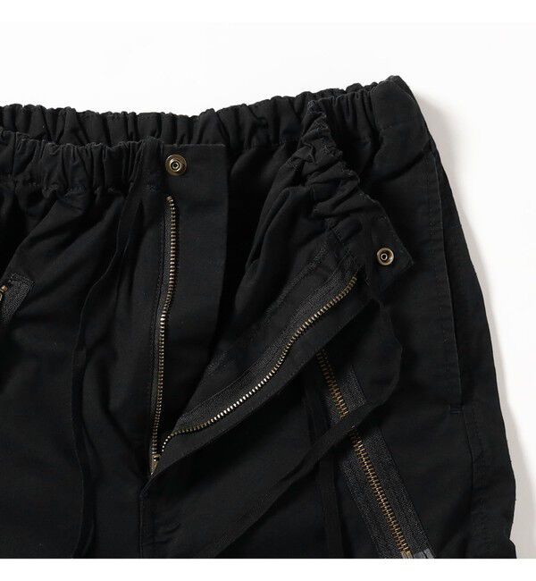 BEAMSBOY「maturely / コットン シルク ジッパー カーゴパンツ」|チノ|