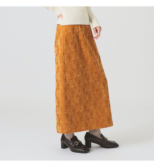 Ray BEAMS 「起毛 レース タイト スカート」|タイト|