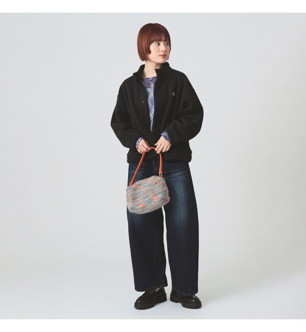 Ray BEAMS 「DANTON / DOUBLE FACE BOA STAND COLLAR CARDIGAN」|ブルゾン・スタジャン|