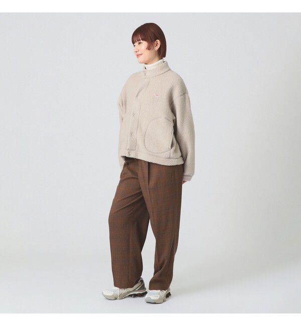 Ray BEAMS 「DANTON / DOUBLE FACE BOA STAND COLLAR CARDIGAN」|ブルゾン・スタジャン|