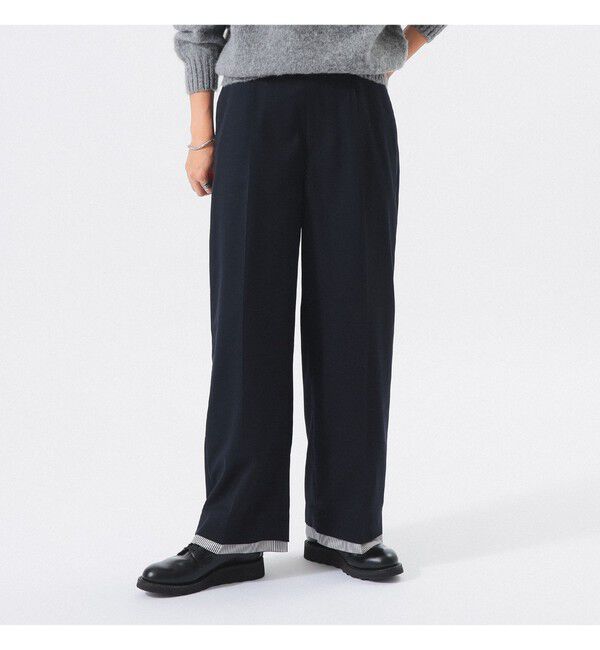 BEAMSBOY「ヘムデタッチャブル スラックス」|スラックス|NAVY