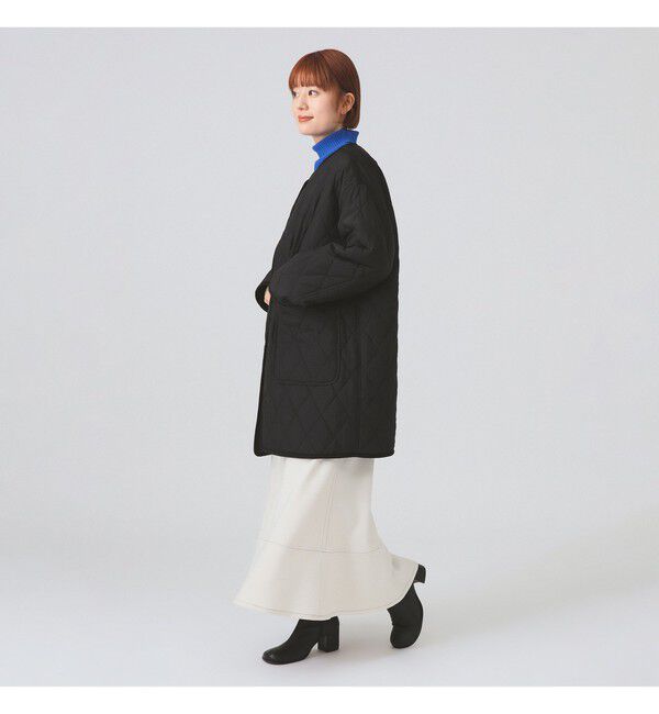 Ray BEAMS 「ボア キルト リバーシブル コート」|ダッフルコート|