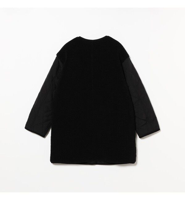 Ray BEAMS 「ボア キルト リバーシブル コート」|ダッフルコート|