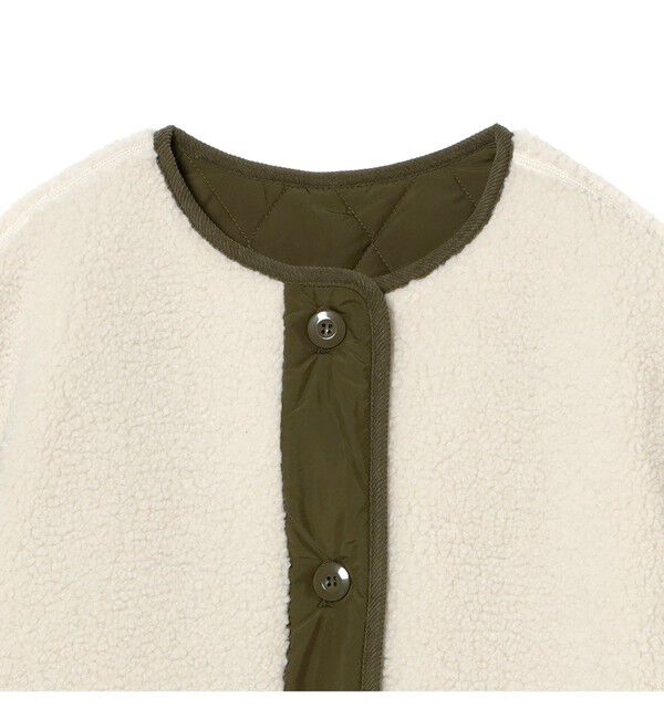 Ray BEAMS 「ボア キルト リバーシブル コート」|ダッフルコート|