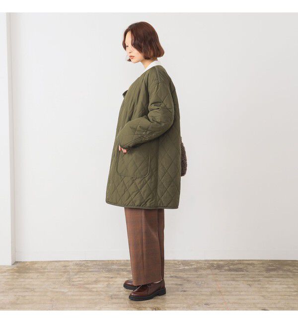 Ray BEAMS 「ボア キルト リバーシブル コート」|ダッフルコート|