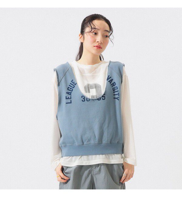 BEAMSBOY「カットオフ スウェット ベスト」|ベスト・ジレ|SAX