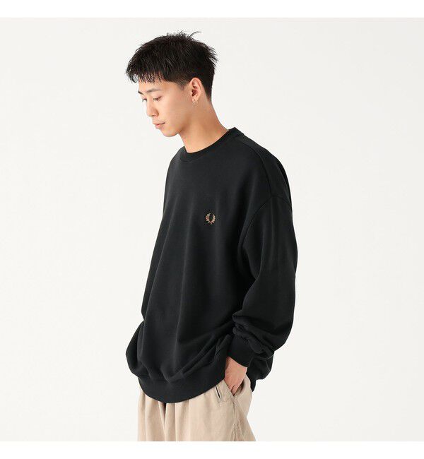 BEAMS「FRED PERRY / エンブロイダリー クルーネック スウェット」|スウェット・ジャージ|