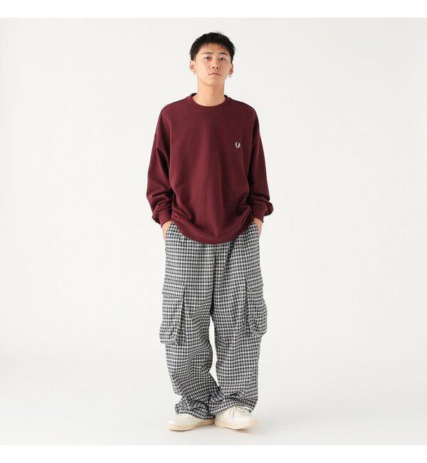 BEAMS「FRED PERRY / エンブロイダリー クルーネック スウェット」|スウェット・ジャージ|