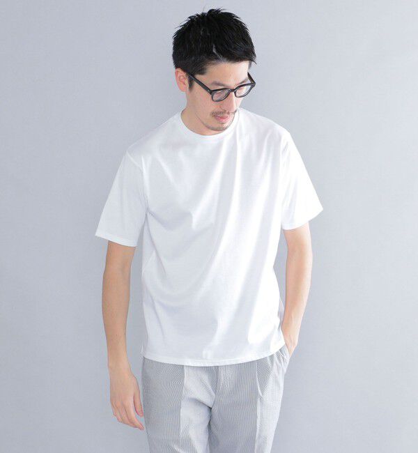 SHIPS「SHIPS: ALBINI クルーネック 無地 Tシャツ」|その他|ホワイト