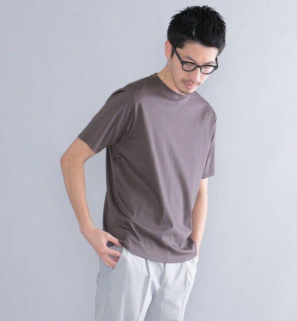 SHIPS「SHIPS: ALBINI クルーネック 無地 Tシャツ」|その他|ダークグレー