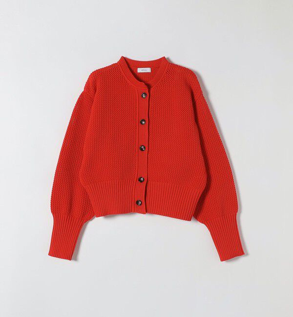 SHIPS any「SHIPS any: パターン コンパクト ショート ニット カーディガン」|カーディガン|