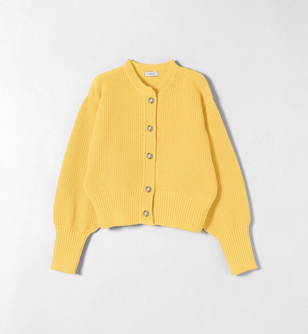 SHIPS any「SHIPS any: パターン コンパクト ショート ニット カーディガン」|カーディガン|