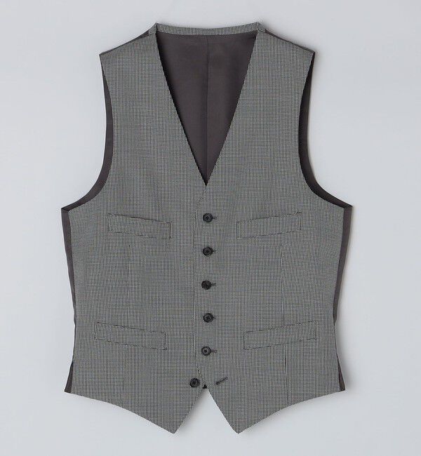 SHIPS「SHIPS: フォーマル ハウンドトゥース ベスト」|ベスト・ジレ|