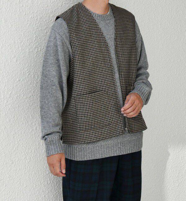 SHIPS any「SHIPS any: 〈手洗い可能〉リラックス ツイード ジップ ベスト◇」|ベスト・ジレ|