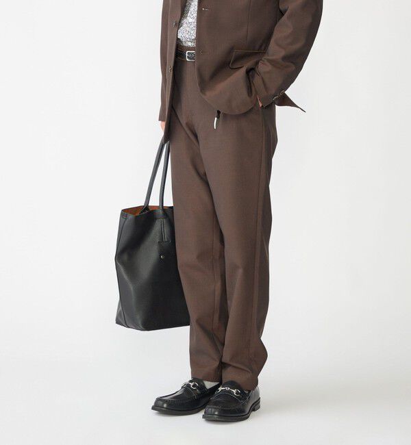 SHIPS「SHIPS: <セットアップ対応> TW パナマ イージー パンツ」|チノ|