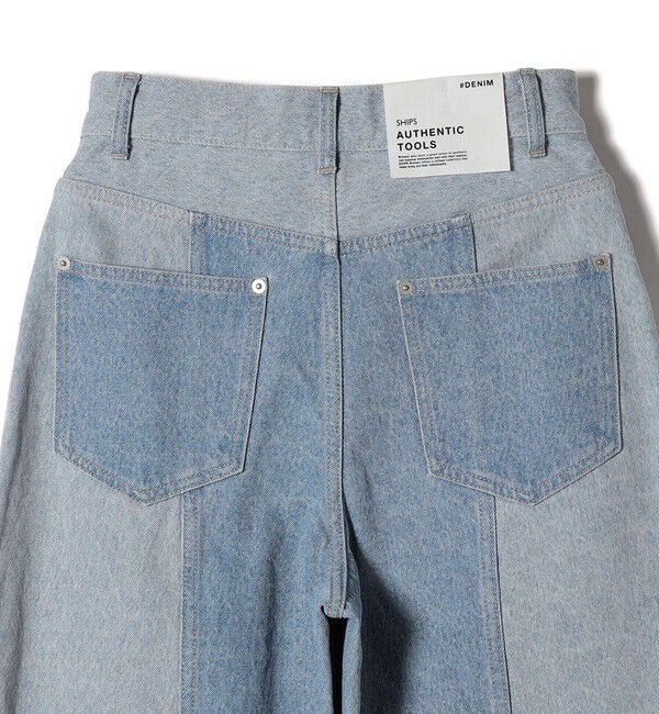 SHIPS for women「パッチワーク カーブ デニム」|デニム|