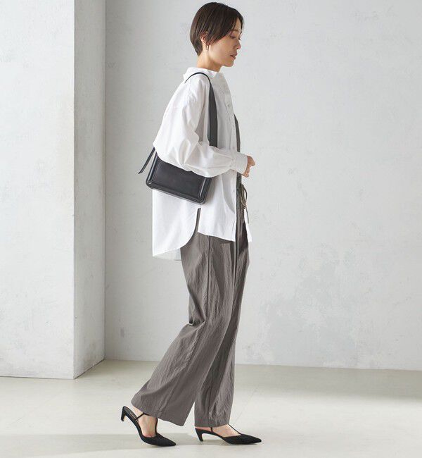 SHIPS for women「〈手洗い可能〉ナイロン混 ドロスト パンツ」|その他|