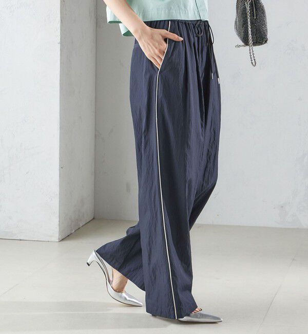 SHIPS for women「〈手洗い可能〉ナイロン混 ドロスト パンツ」|その他|