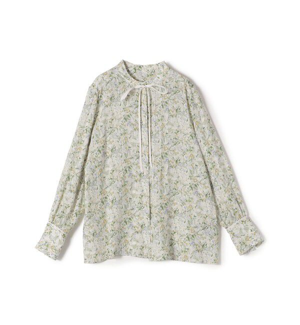 SHIPS for women「IPEKER プリント ピンタック ブラウス」|シャツ・ブラウス|