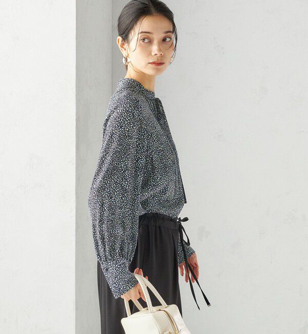 SHIPS for women「IPEKER プリント ピンタック ブラウス」|シャツ・ブラウス|