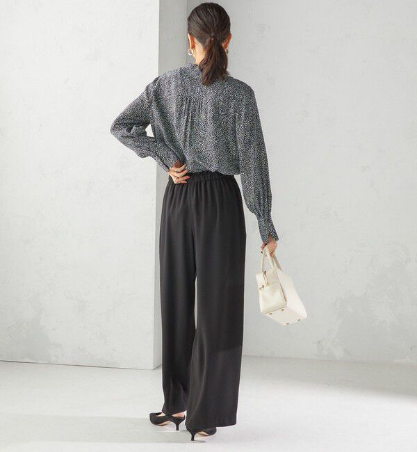 SHIPS for women「IPEKER プリント ピンタック ブラウス」|シャツ・ブラウス|