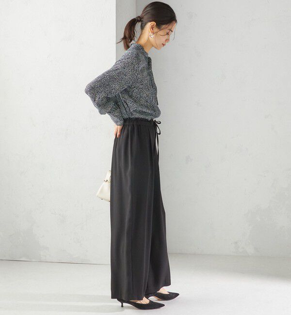 SHIPS for women「IPEKER プリント ピンタック ブラウス」|シャツ・ブラウス|