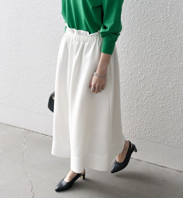 SHIPS any「SHIPS any:〈洗濯機可能〉ドライタッチ ギャザー キュロット パンツ」|その他|