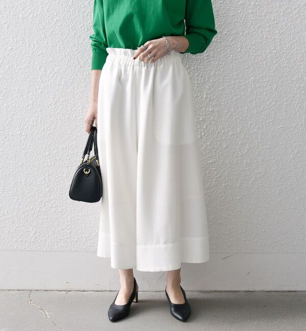 SHIPS any「SHIPS any:〈洗濯機可能〉ドライタッチ ギャザー キュロット パンツ」|その他|