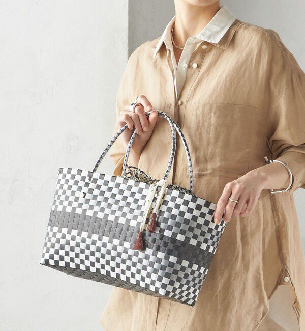 SHIPS for women「【SHIPS別注】UHURU:巾着付き バスケット バッグ M」|トートバッグ|