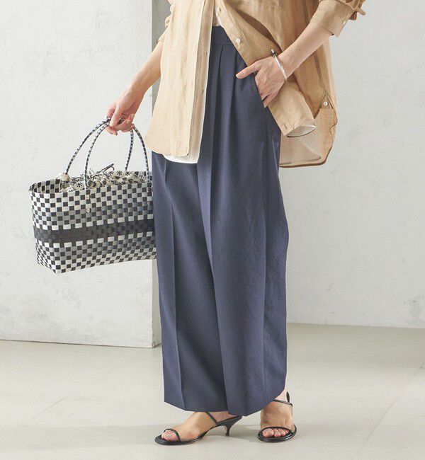 SHIPS for women「【SHIPS別注】UHURU:巾着付き バスケット バッグ M」|トートバッグ|