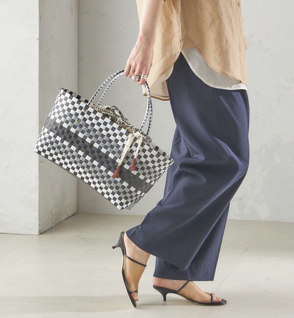 SHIPS for women「【SHIPS別注】UHURU:巾着付き バスケット バッグ M」|トートバッグ|