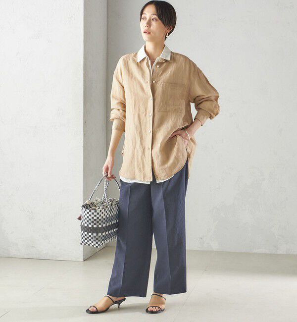 SHIPS for women「【SHIPS別注】UHURU:巾着付き バスケット バッグ M」|トートバッグ|