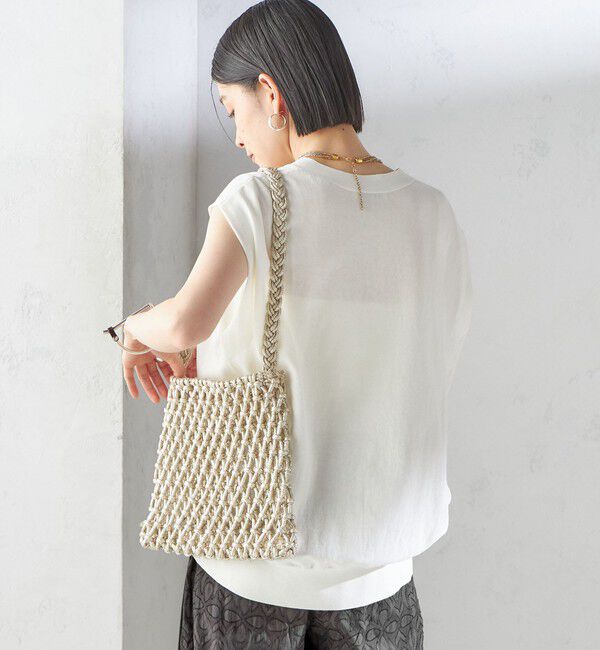 SHIPS for women「〈接触冷感 / 手洗い可能〉アイスコットン フレンチ スリーブ ジレ カーディガン」|ベスト・ジレ|