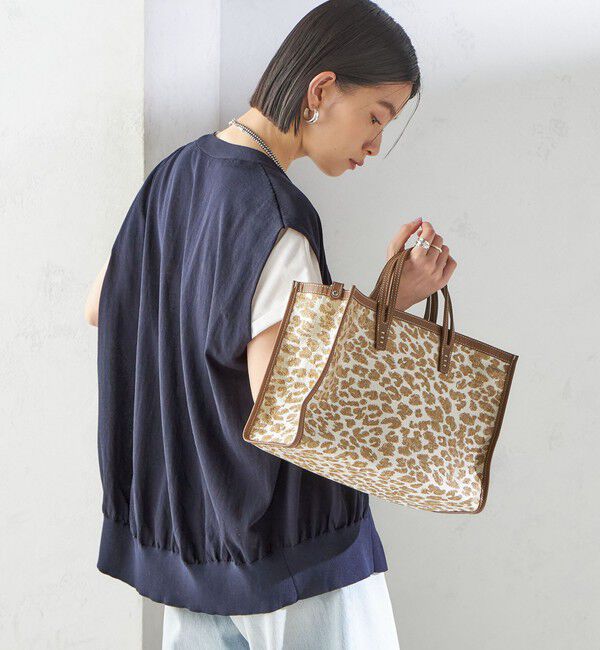 SHIPS for women「〈接触冷感 / 手洗い可能〉アイスコットン フレンチ スリーブ ジレ カーディガン」|ベスト・ジレ|