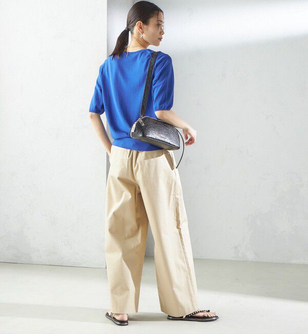 SHIPS for women「〈接触冷感 / 手洗い可能〉アイスコットン ショート スリーブ プルオーバー」|ニット・セーター|