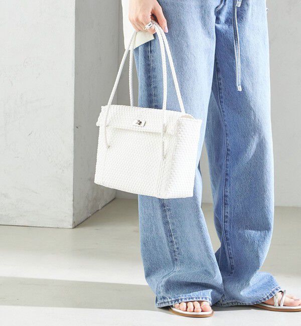 SHIPS for women「【SHIPS別注】Diminutivo:フタ付き メルカドバッグ」|かごバッグ|