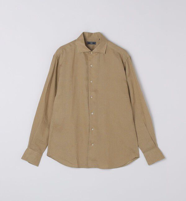 SHIPS「SHIPS: ウォッシュド リネン ソリッド シャツ」|シャツ・ブラウス|