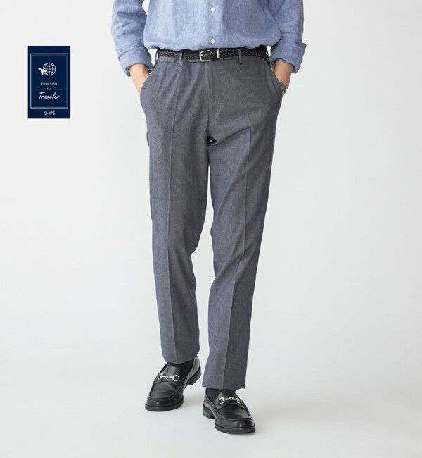 SHIPS「SHIPS: コットン コードレーン スラックス」|スラックス|ロイヤルブルー