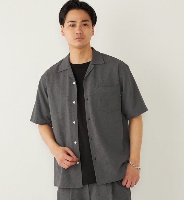 SHIPS Colors 「SHIPS Colors:〈接触冷感・吸水速乾・洗濯機可能〉ライト サッカー シャツ◇」|シャツ・ブラウス|