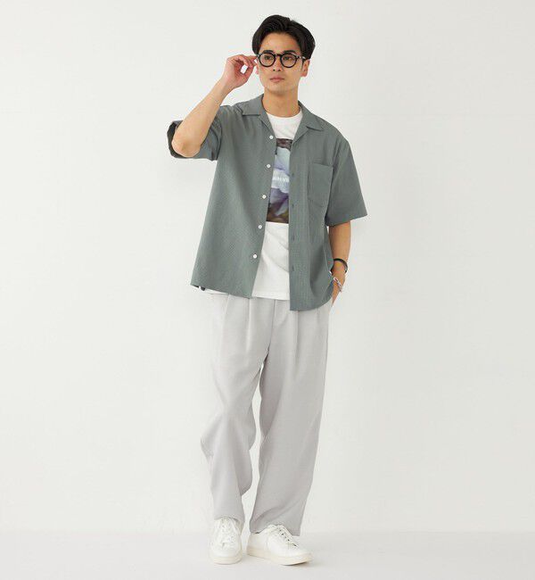 SHIPS Colors 「SHIPS Colors:〈接触冷感・吸水速乾・洗濯機可能〉ライト サッカー シャツ◇」|シャツ・ブラウス|