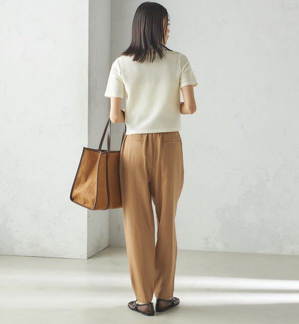 SHIPS for women「小泉里子コラボ:〈手洗い可能〉ツイル ウエスト テーパード パンツ」|その他|