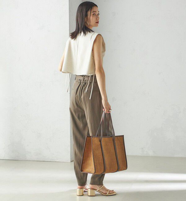 SHIPS for women「小泉里子コラボ:〈手洗い可能〉ツイル ウエスト テーパード パンツ」|その他|